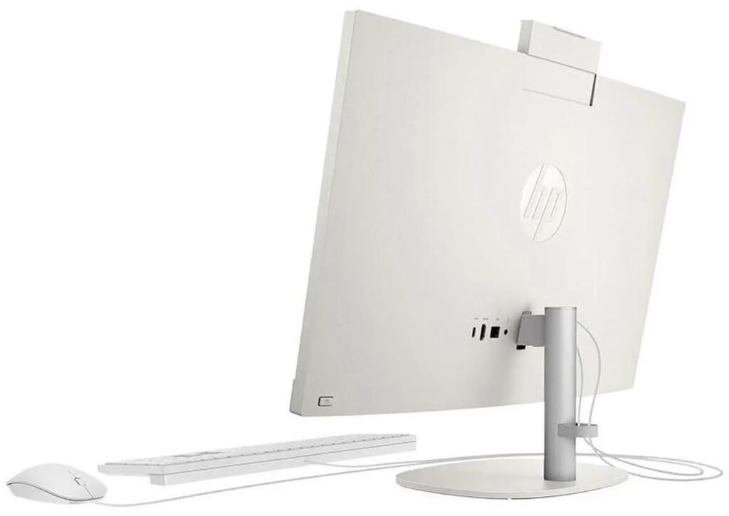 HP 24-CR0026 23.8" FHD Intel Core i3-N300 up to 3.8 GHz 8GB DDR4 256GB PCIe NVMe M.2 SSD Intel UHD Graphics Windows 11 Home All-in-One Desktop, White - 9W2H5AA