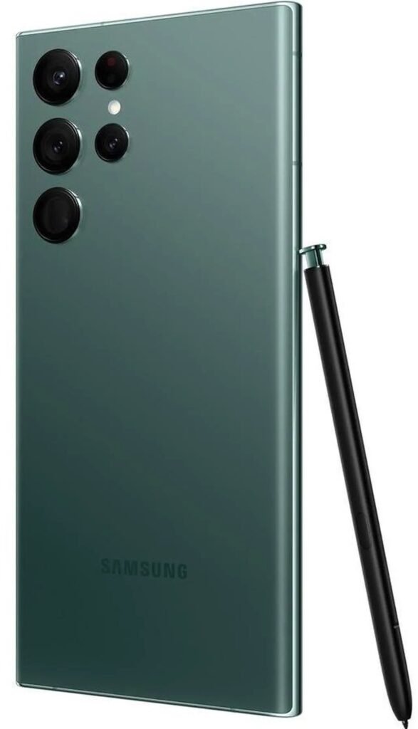 SAMSUNG Galaxy S22 Ultra Smartphone, Factory Unlocked Android Cell Phone, 128GB, 8K Camera & Video, Brightest Display, S Pen, Long Battery Life, Fast 4nm Processor, US Version, Green